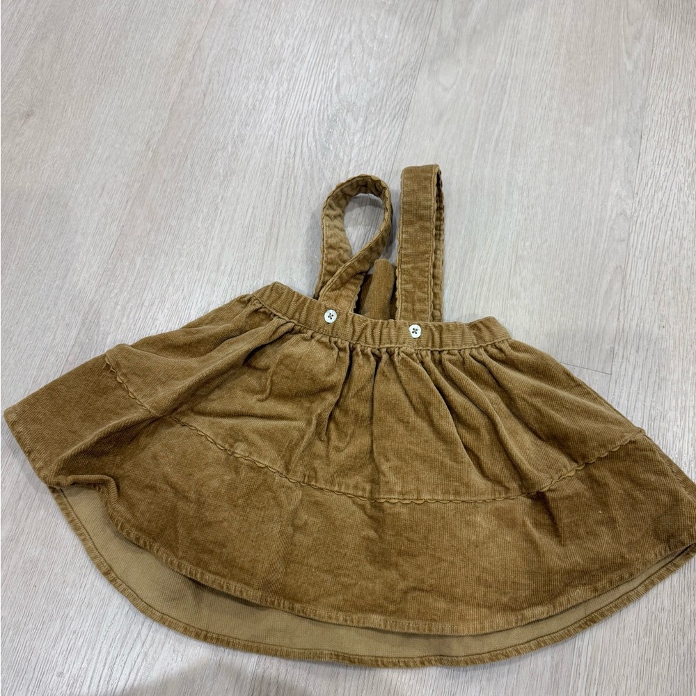 Rylee + Cru Tan Corduroy Girl Dress - Picture 3 of 4